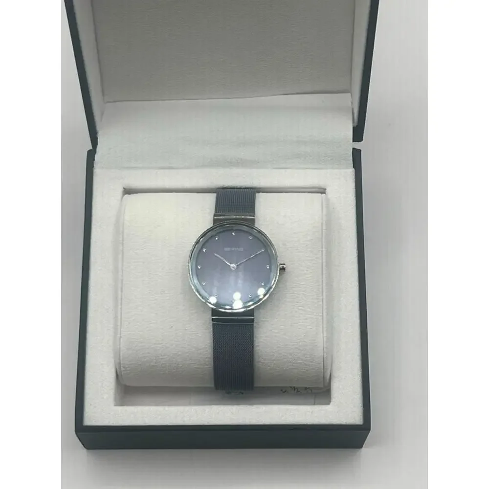 BERING Classic 10131-909 Women's 31mm Lavender Dial Quartz Watch New Damaged Box